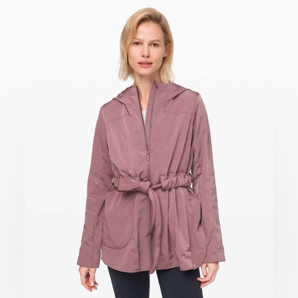 lululemon athletica Jackets & Blazers - Lululemon 2020 New Moves Jacket Water Resistant Rain Coat  in Misty Mocha